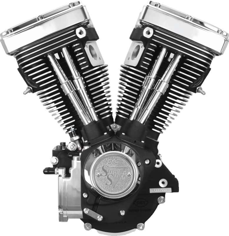 S&S Cycle — S&S Cycle 84-99 BT V80 Long Block Engine - Wrinkle Black - view 1