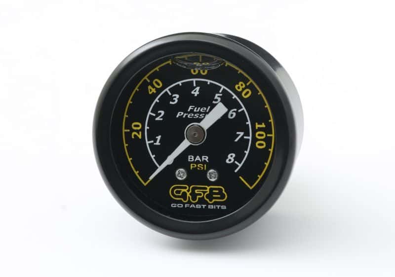 Go Fast Bits — GFB Fuel Pressure Gauge (Suits 8050/8060) 40mm 1-1/2in 1/8MPT Thread 0-120PSI
Fuel Gauge - view 1