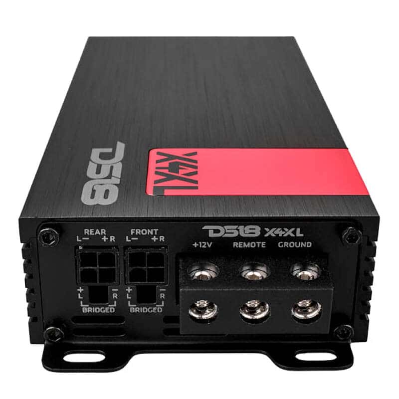 DS18 — DS18 4-Channel Ultra Compact Class D Amplifier 2x 300/4ohm Bridge 4x 180/2ohm 4x 120/4ohm Watts RMS - view 4