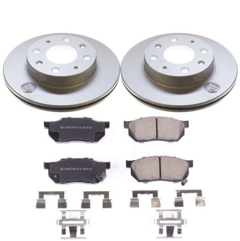 PowerStop — Power Stop 88-91 Honda CRX Front Z17 Evolution Geomet Coated Brake Kit - view 1