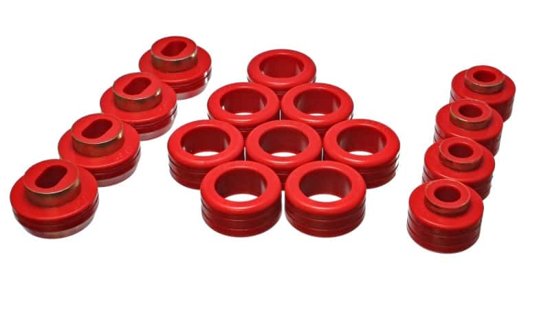 Energy Suspension — Energy Suspension S10 Body Mount Set - Red
BodyMntBshKt - view 1