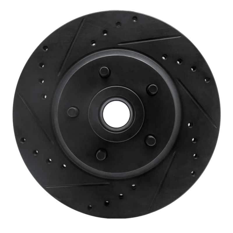 R1 Concepts — R1 71-81 Chrysler Newport Front Left Drilled & Slotted Black Brake Rotor
R1 Brake Rotor Drill - view 1