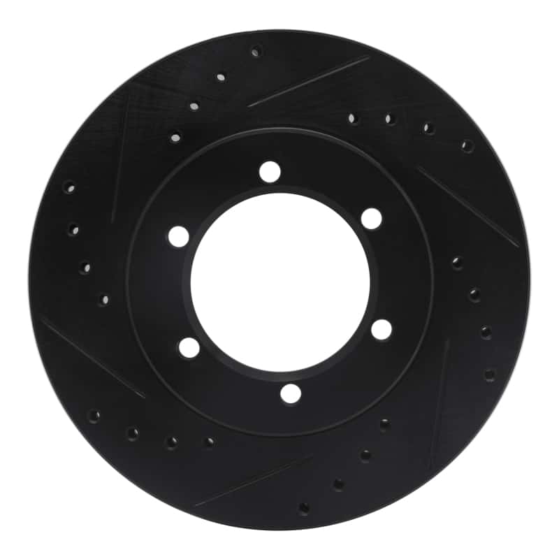 R1 Concepts — R1 98-15 Nissan Frontier Front Left Drilled & Slotted Black Brake Rotor
R1 Brake Rotor Drill - view 1