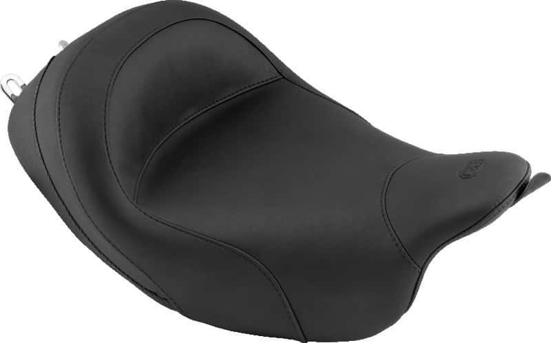 Mustang Motorcycle — Mustang 08-21 Harley Electra Glide Std, Rd Glide, Rd King, Street Glide Touring Solo Seat - Black - view 1