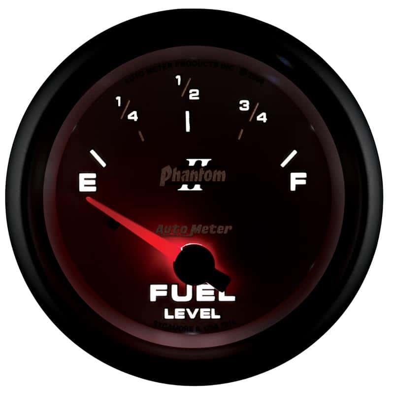 AutoMeter — AutoMeter Gauge Fuel Level 2-5/8in. 240 Ohm(e) to 33 Ohm(f) Elec Phantom II
2-5/8" FUEL LEVEL, 2 - view 5