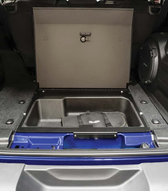 Tuffy Products — Tuffy 2019+ Jeep Wrangler 4Door Cubby Cover W/ Combo Lock
Locking Lid - view 11