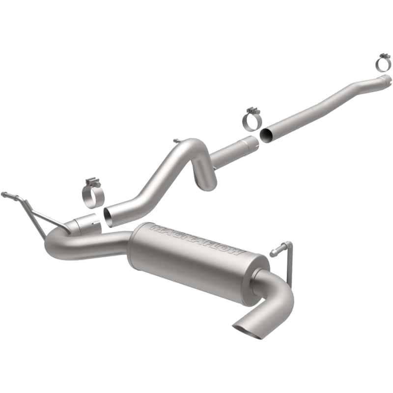 Magnaflow — MagnaFlow 12-14 Jeep Wrangler 4dr Single Straight Rear P/S Exit Stainless C/B Performance Exhaust
Cat-Back - view 32