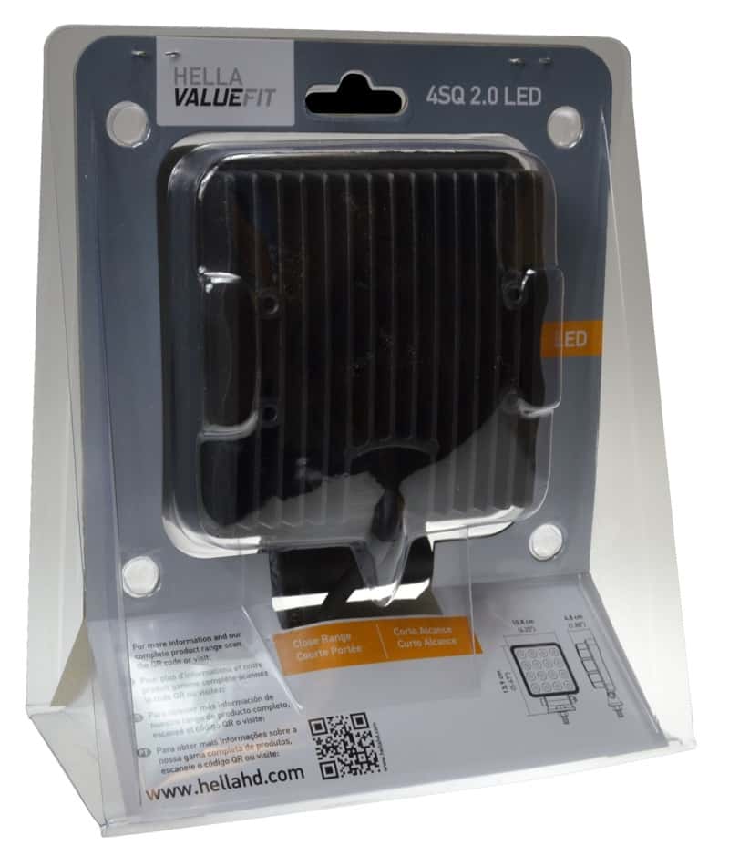 Hella — Hella ValueFit LED Work Lamps 4SQ 2.0 LED MV CR BP - view 13
