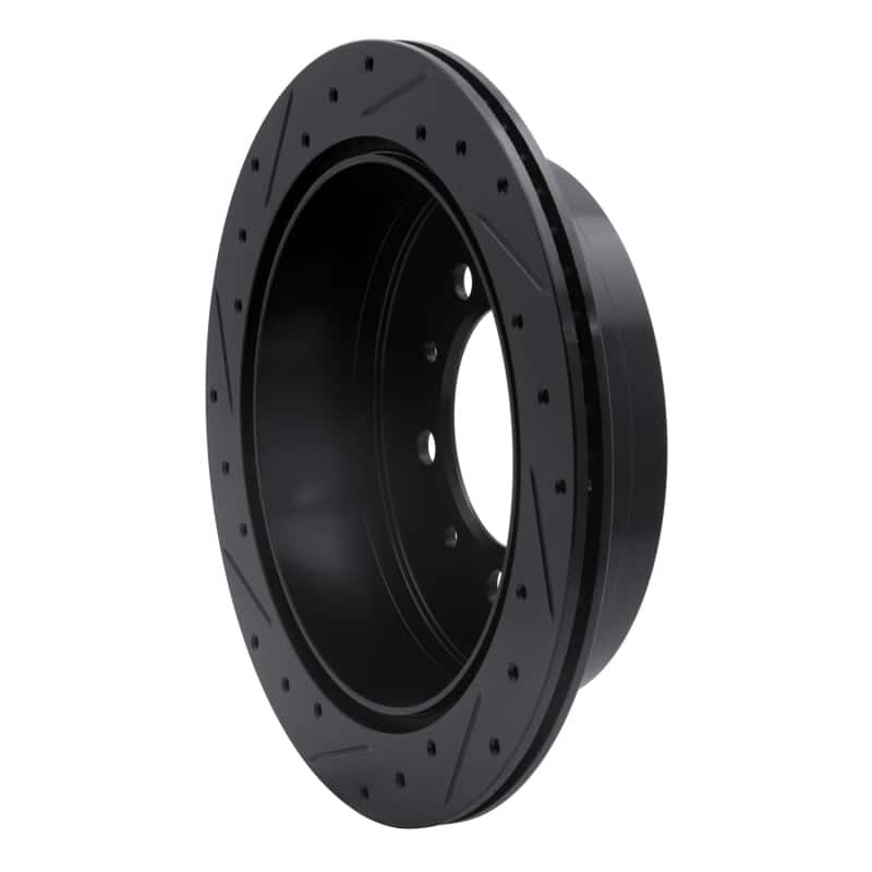 R1 Concepts — R1 07-22 Lexus LX570 Rear Right Drilled & Slotted Black Brake Rotor
R1 Brake Rotor Drill - view 4