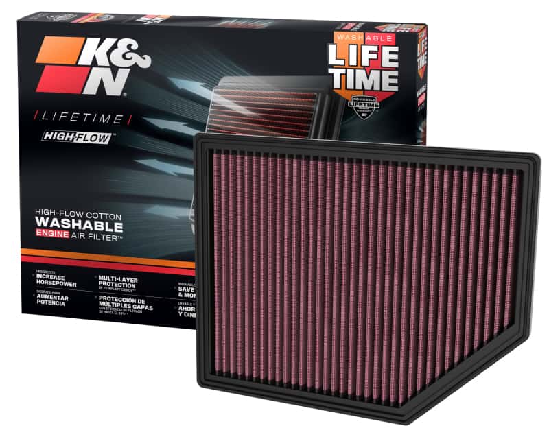 K&N Engineering — K&N 22-23 Ford Bronco Raptor 3.0L V6 Replacement Air Filter
Air Filter - view 4