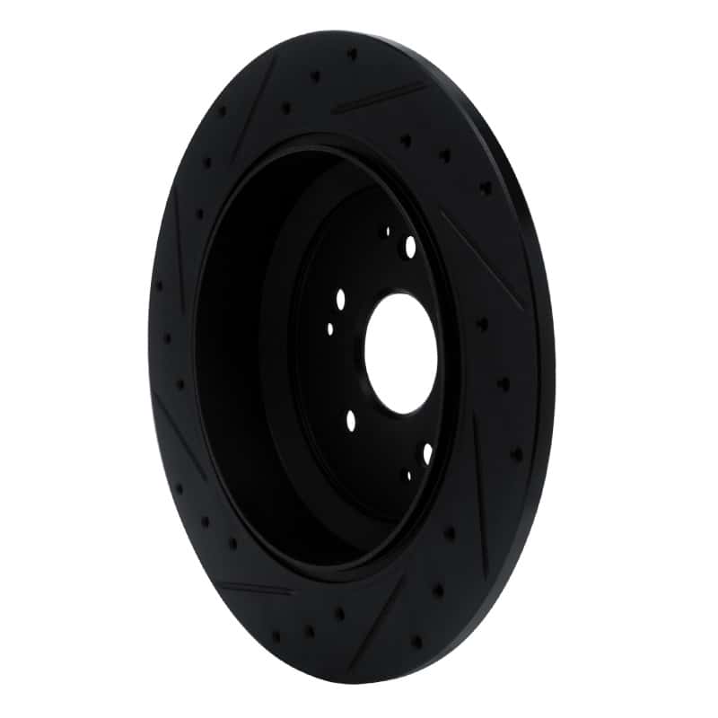 R1 Concepts — R1 14-16 Acura MDX Rear Right Drilled & Slotted Black Brake Rotor
R1 Brake Rotor Drill - view 4