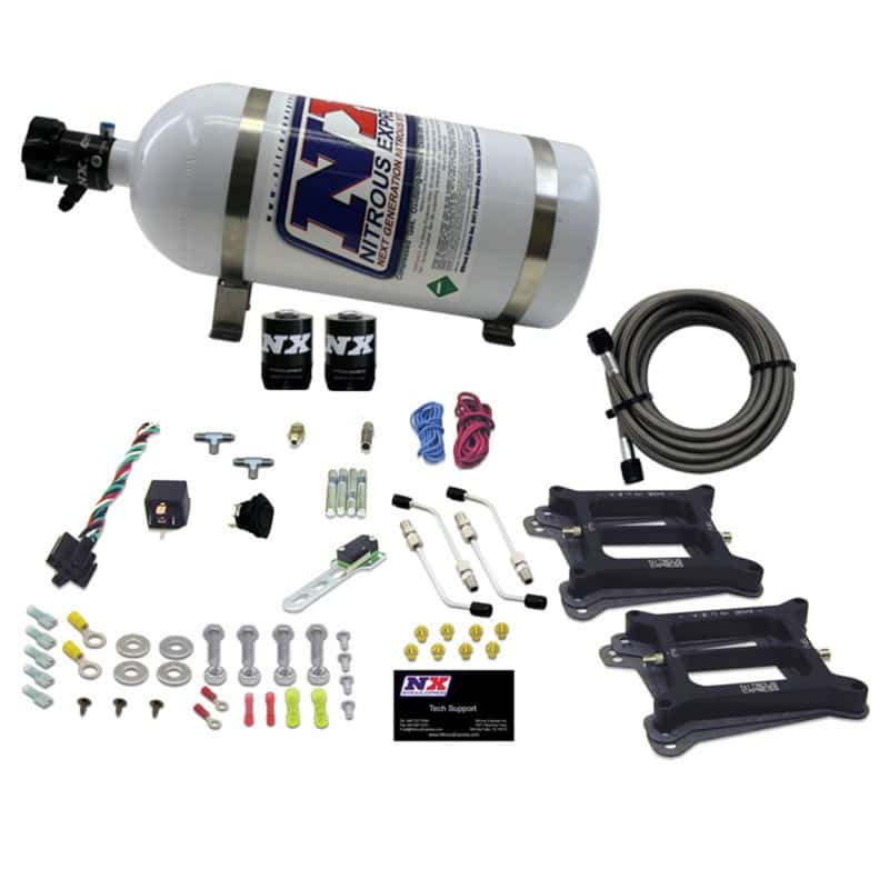 Nitrous Express — Nitrous Express Dual Holley/Gasoline Nitrous Kit (100-500HP) w/10lb Bottle
Injection System Kit
N2OSys - view 1