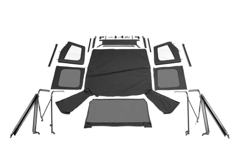 Rampage — Rampage 1976-1983 Jeep CJ5 Complete Top - Black Denim
Complete Soft Top Kt
Top-Soft - view 2