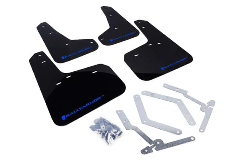 Rally Armor — Rally Armor 12-19 Ford Focus ST / 16-19 RS Black Mud Flap w/Blue Logo
Mud Flap - view 1