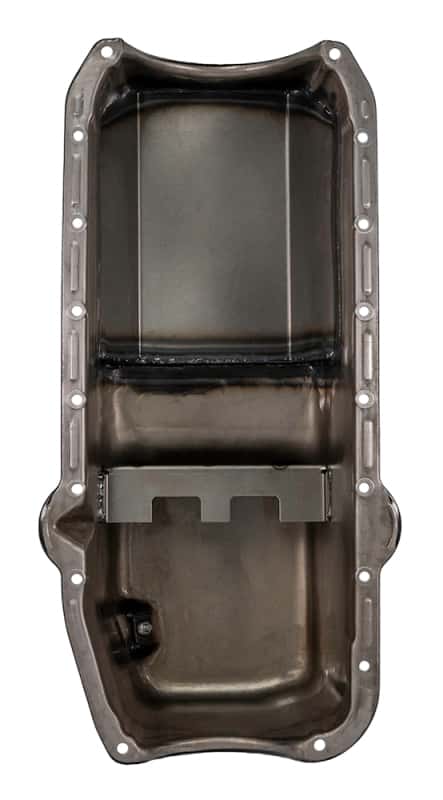 Moroso — Moroso Pre-85 Chevrolet Small Block (w/Driver Side Dipstick) Wet Sump 6qt 8.25in Steel Oil Pan - Blk - view 2