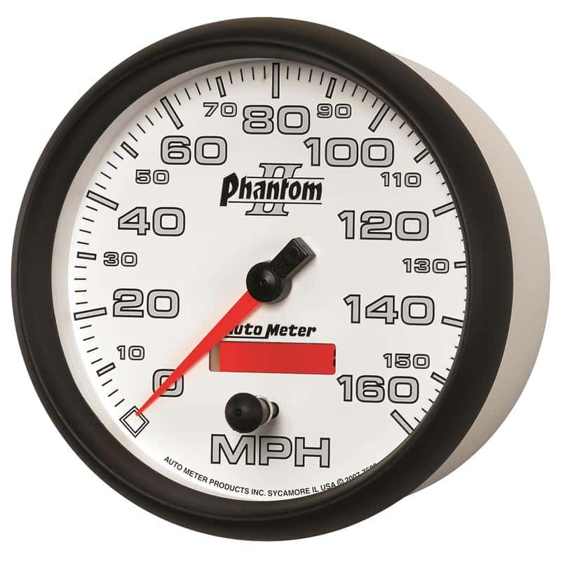 AutoMeter — Autometer Phantom II 5in Electrical Programmable Speedometer 150MPH
5" SPEEDO, 160 MPH, - view 3