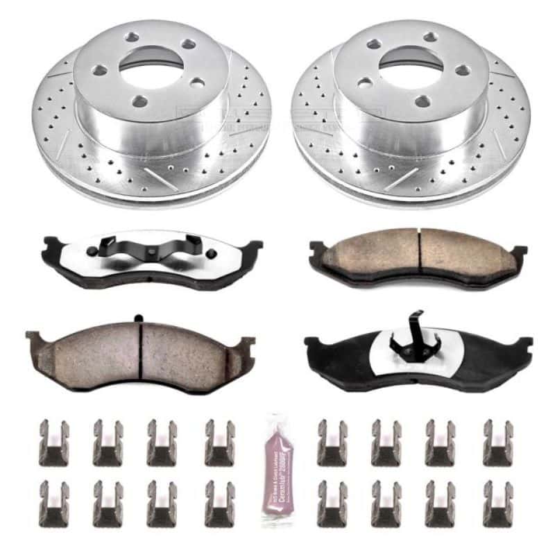 PowerStop — Power Stop 99-01 Jeep Cherokee Front Z36 Truck & Tow Brake Kit - view 1