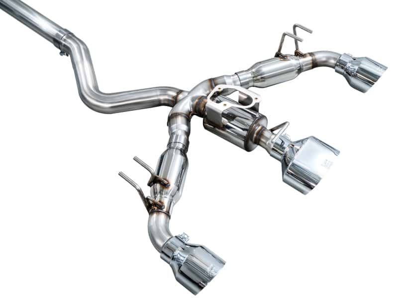 AWE Tuning — AWE 23-24 Toyota GR Corolla Track Edition Catback Exhaust - Chrome Silver Tips
Track Catback - view 4
