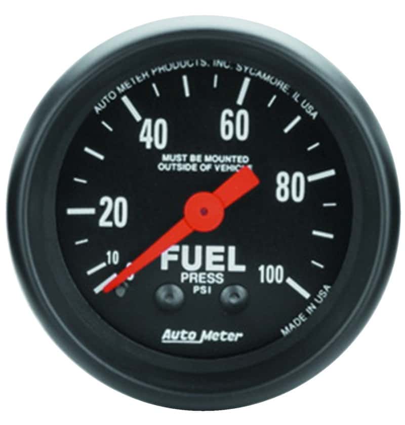 AutoMeter — Autometer Z Series 52mm 0-100 PSI Mechanical Fuel Pressure Gauge
GA 2" FP 100PSI M Z - view 1