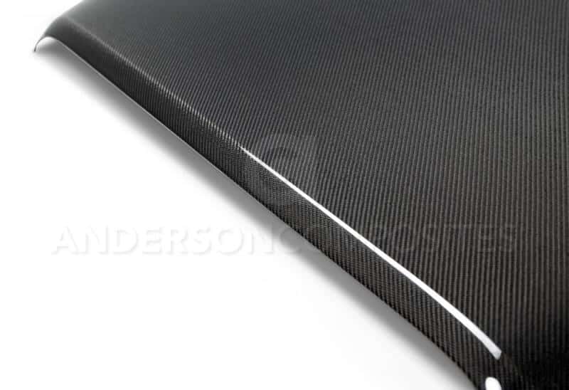 Anderson Composites — Anderson Composites 07-12 Jeep Wrangler Type-OE Hood - view 6