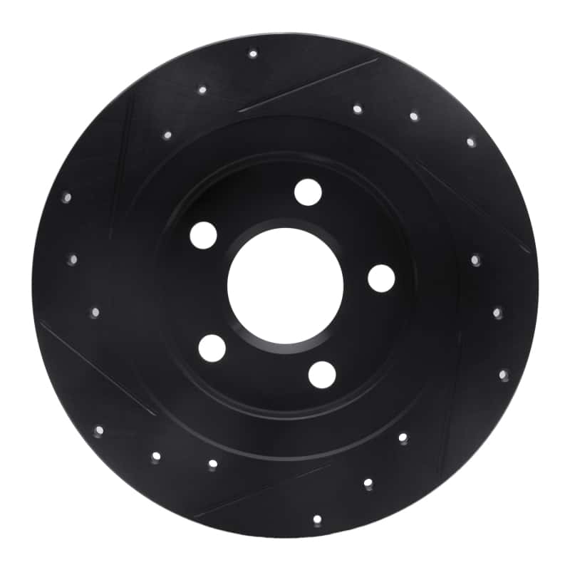 R1 Concepts — R1 98-05 Buick Park Avenue Rear Right Drilled & Slotted Black Brake Rotor
R1 Brake Rotor Drill - view 5