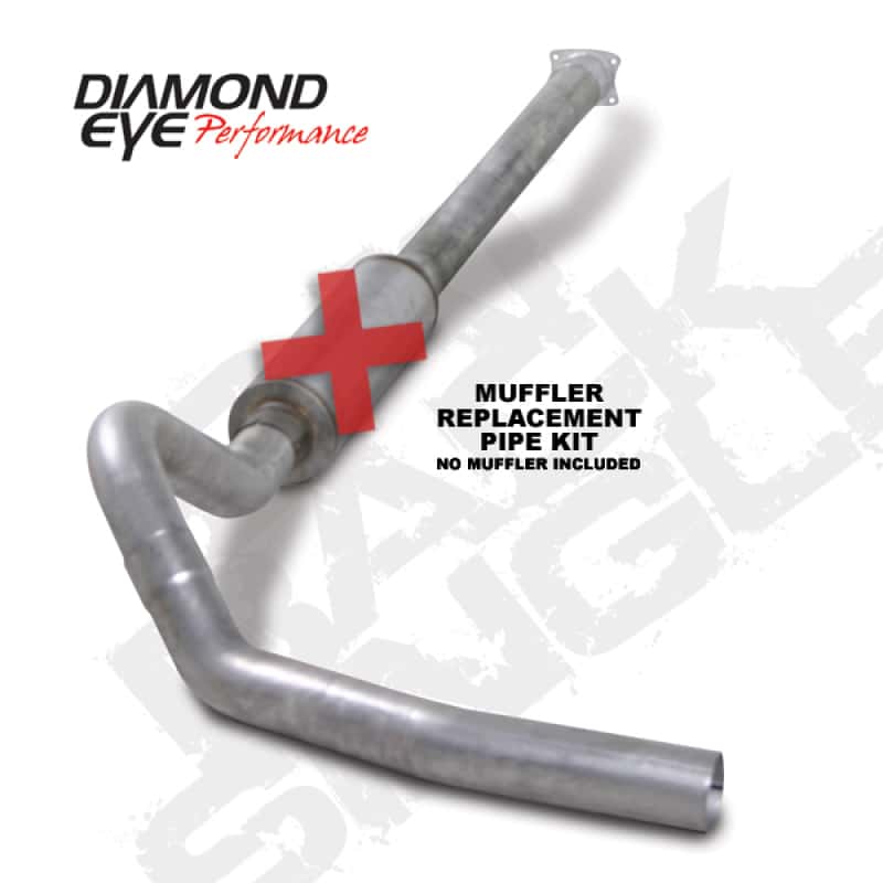 Diamond Eye Performance — Diamond Eye KIT 4in Catback MFLR RPLCMENT PIPE Single AL: 01-05 CHEVY/GMC 6.6L 2500/3500
KIT; 4in.; CB MRP SG - view 1