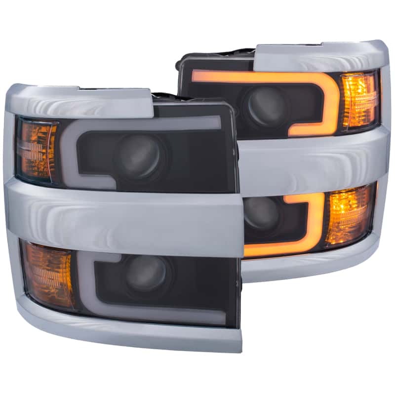 ANZO — ANZO Projector Headlights 15-17 Chevrolet Silverado 2500HD / 3500HD Black w/ Chrome Rim
Head Light Set
HdLtSet - view 11