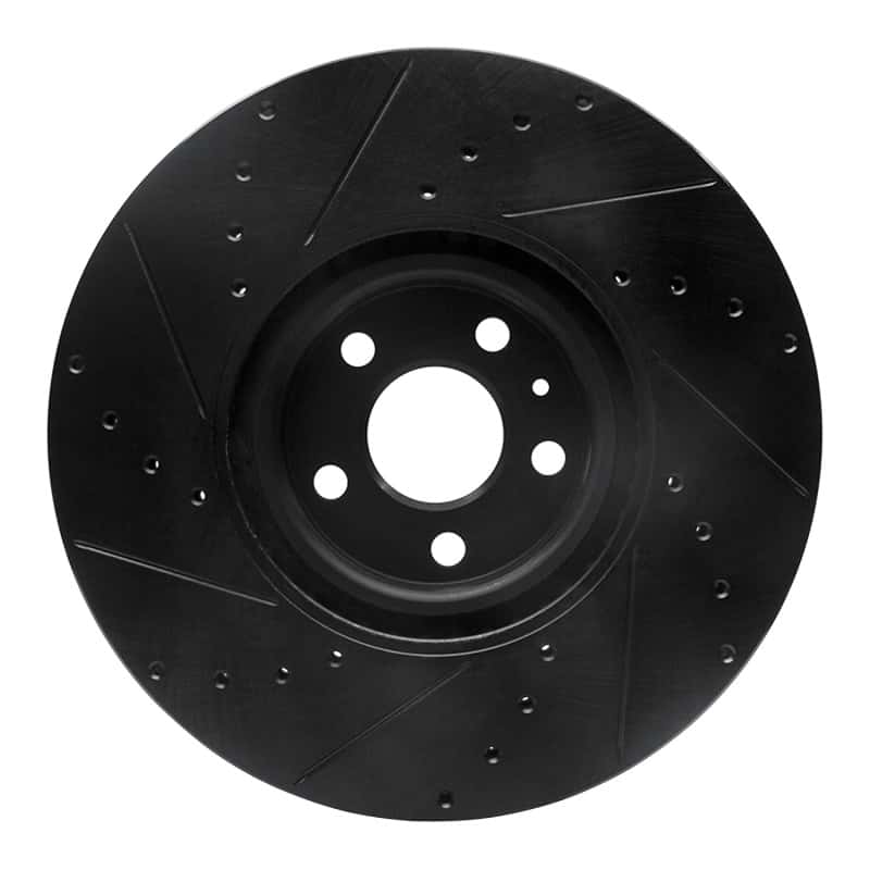 R1 Concepts — R1 16-26 Polestar Polestar 2 Front Right Drilled & Slotted Black Brake Rotor
R1 Brake Rotor Drill - view 5