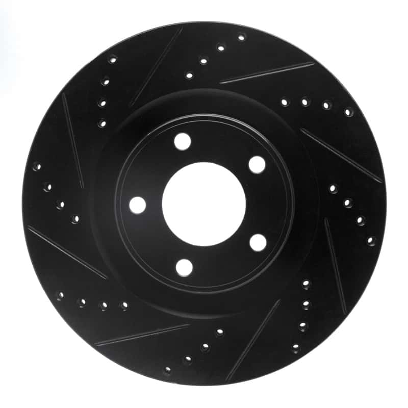 R1 Concepts — R1 07-15 Ford Edge Front Left Drilled & Slotted Black Brake Rotor
R1 Brake Rotor Drill - view 1