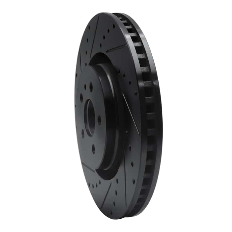 R1 Concepts — R1 15-21 Ford Edge Front Left Drilled & Slotted Black Brake Rotor
R1 Brake Rotor Drill - view 2