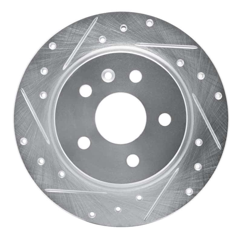 R1 Concepts — R1 11-22 Buick Encore Rear Left Drilled & Slotted Silver Brake Rotor
R1 Brake Rotor Drill - view 1