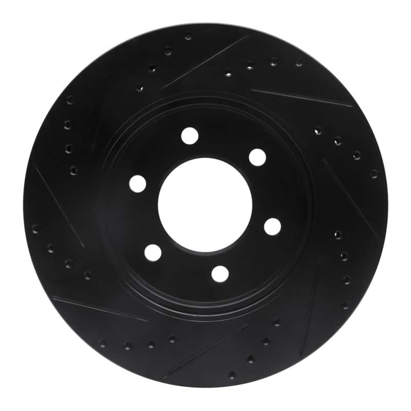 R1 Concepts — R1 02-06 Ford Expedition Front Right Drilled & Slotted Black Brake Rotor
R1 Brake Rotor Drill - view 5