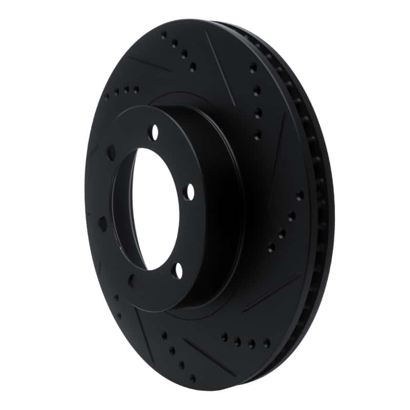R1 Concepts — R1 03-09 Lexus GX470 Front Right Drilled & Slotted Black Brake Rotor
R1 Brake Rotor Drill - view 2