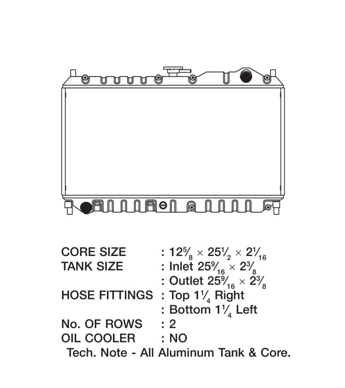 CSF — CSF 98-05 Mazda Miata Radiator
CSF Radiator - view 6