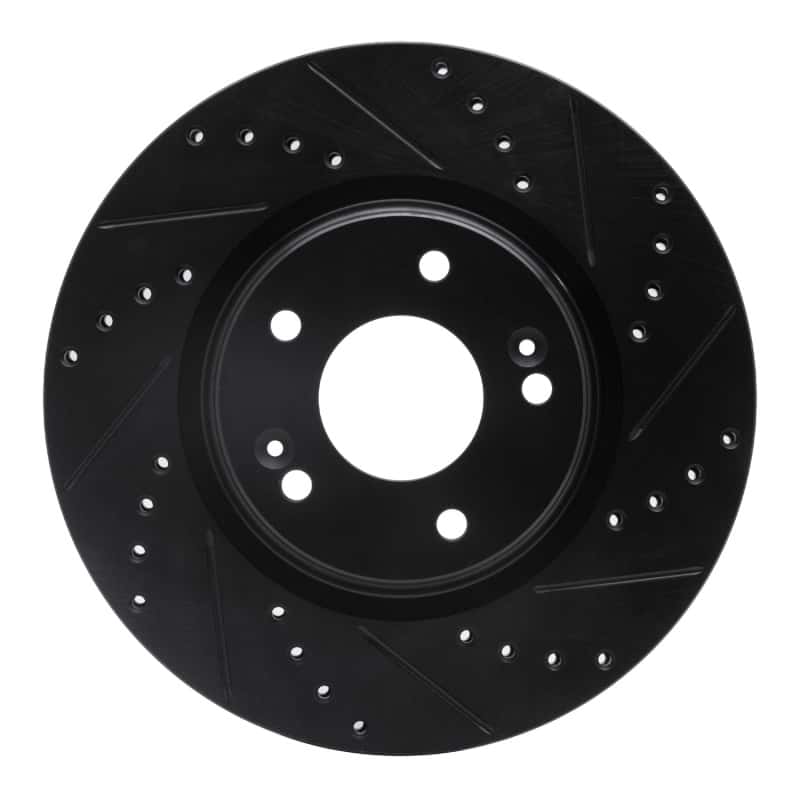 R1 Concepts — R1 15-25 Hyundai Kona Front Right Drilled & Slotted Black Brake Rotor
R1 Brake Rotor Drill - view 1