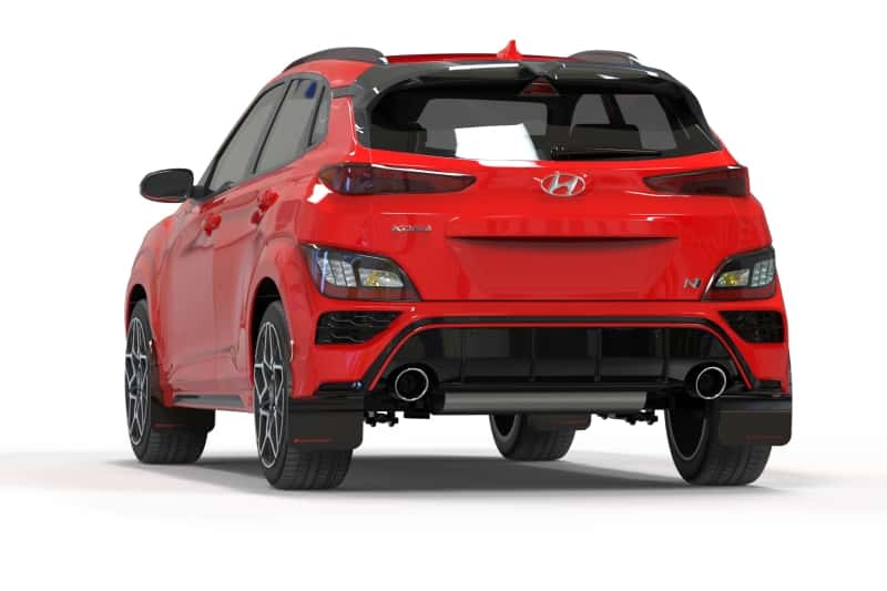 Rally Armor — Rally Armor 22-23 Hyundai Kona N Black UR Mud Flap w/Grey Logo
Mud Flap - view 4