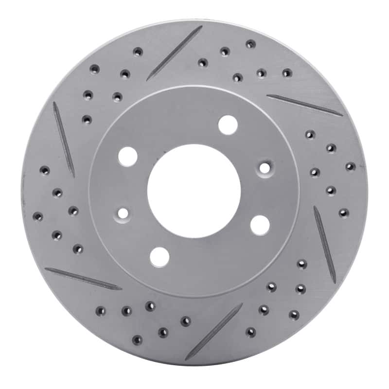 R1 Concepts — R1 03-06 Dodge Verna (Mexico) Front Left Drilled & Slotted Geo-Carbon Rotor - view 1
