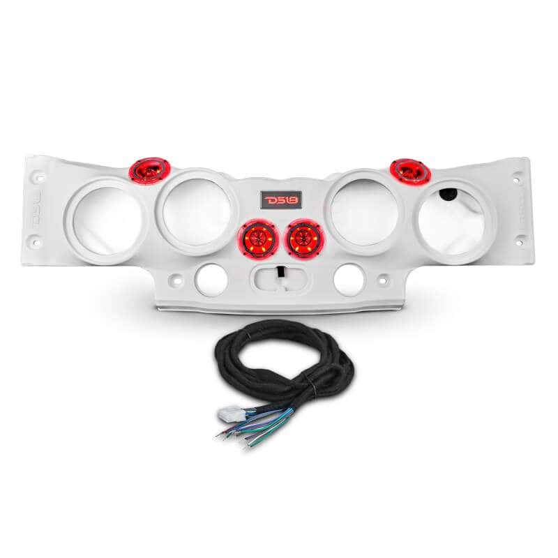 DS18 — DS18 07-18 JK/JKU Jeep Soundbar Fits 4x 8in Speakers (Not Included) Tweeters Drivers Included-White - view 2