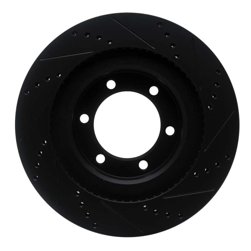 R1 Concepts — R1 03-09 Lexus GX470 Front Left Drilled & Slotted Black Brake Rotor
R1 Brake Rotor Drill - view 5