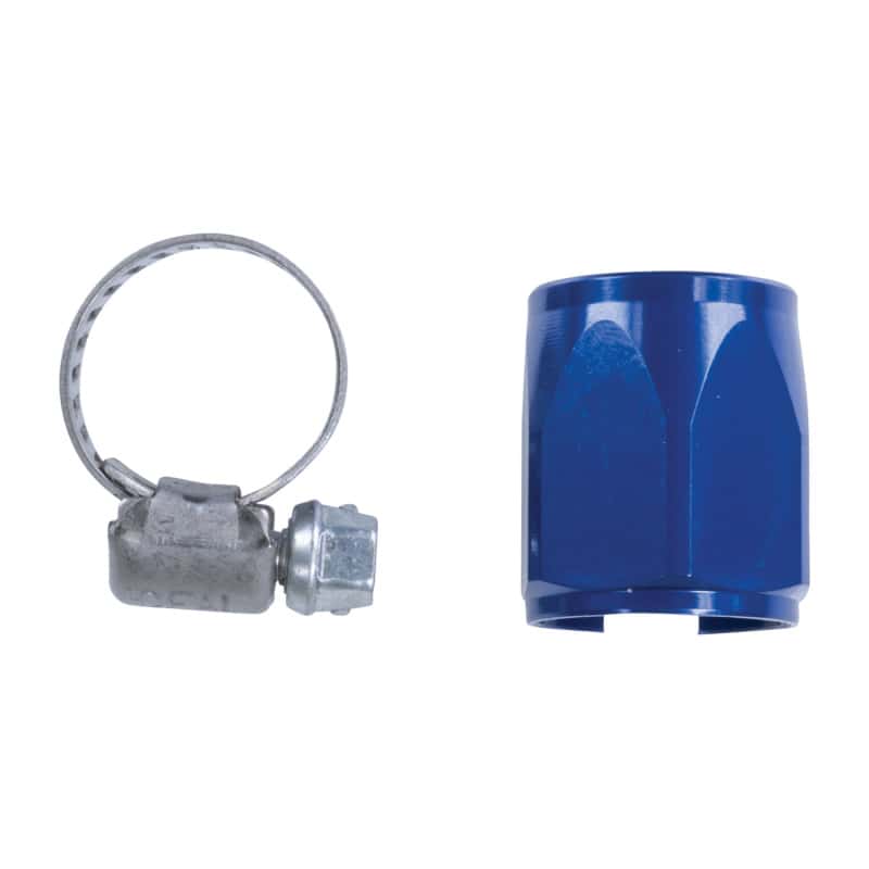 Russell — Russell Performance -6 AN Anodized Blue Tube Seal Hose End For 5/16in Fuel Hose
Hose Fitting - view 4