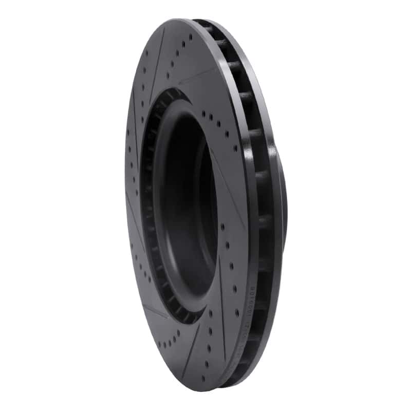 R1 Concepts — R1 06-12 Land Rover Range Rover Front Right Drilled & Slotted Black Brake Rotor
R1 Brake Rotor Drill - view 4