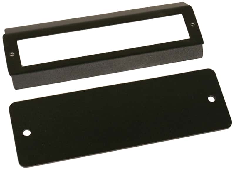 Tuffy Products — Tuffy Stereo Dash Cutout Cover Plate- Black
Stereo Cover - view 2