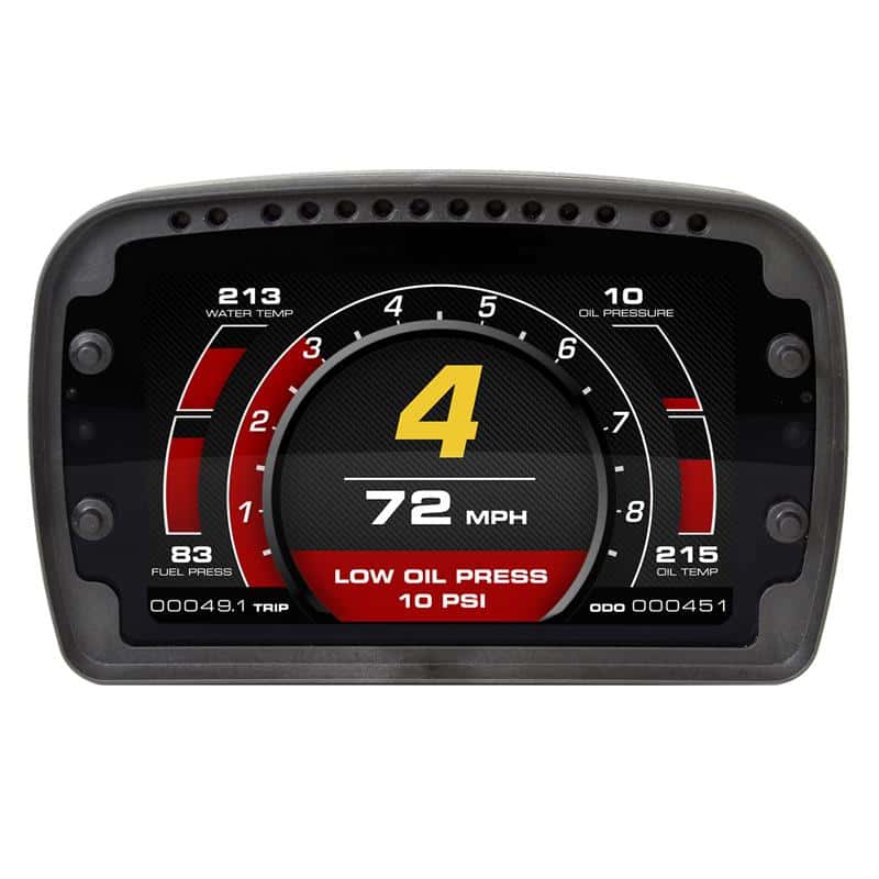 AutoMeter — Autometer Racing Instrument Display Color LCD Including Shift and Alarm Lights Datalogging CD7
LCD COMPETITION DASH - view 4