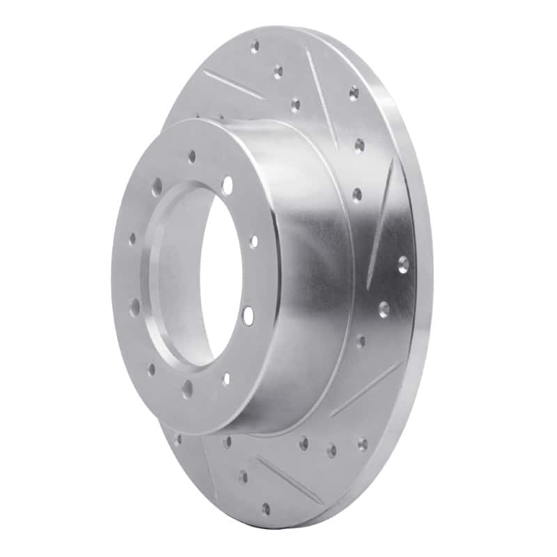 R1 Concepts — R1 74-16 Land Rover Defender (Mexico) Rear Right Drilled & Slotted Silver Brake Rotor
R1 Brake Rotor Drill - view 2