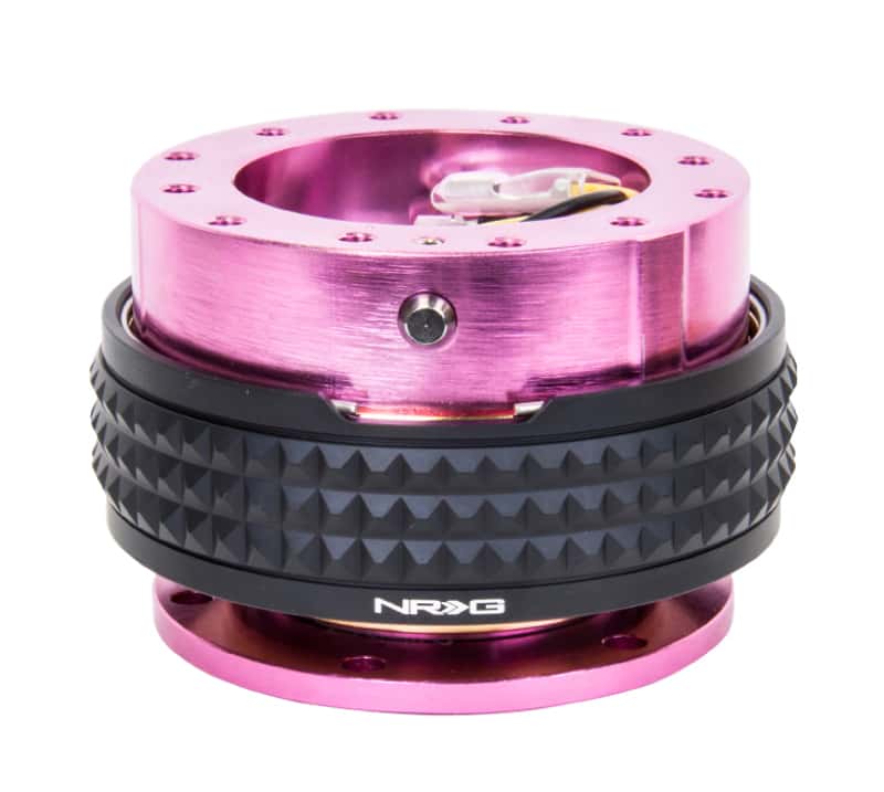 NRG — NRG Quick Release Kit - Pyramid Edition - Pink Body / Black Pyramid Ring - view 2