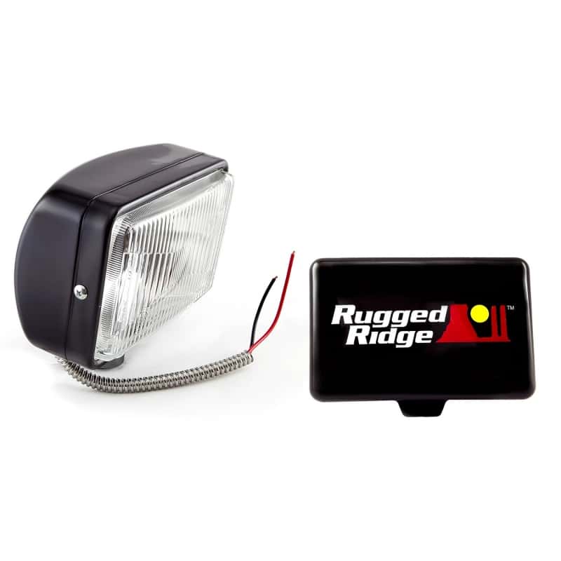 Rugged Ridge — Rugged Ridge 5-In x 7-In Halogen Fog Light Black Steel Housing
Offroad/Racing Lamp
OFFROAD_LIGHTING - view 2