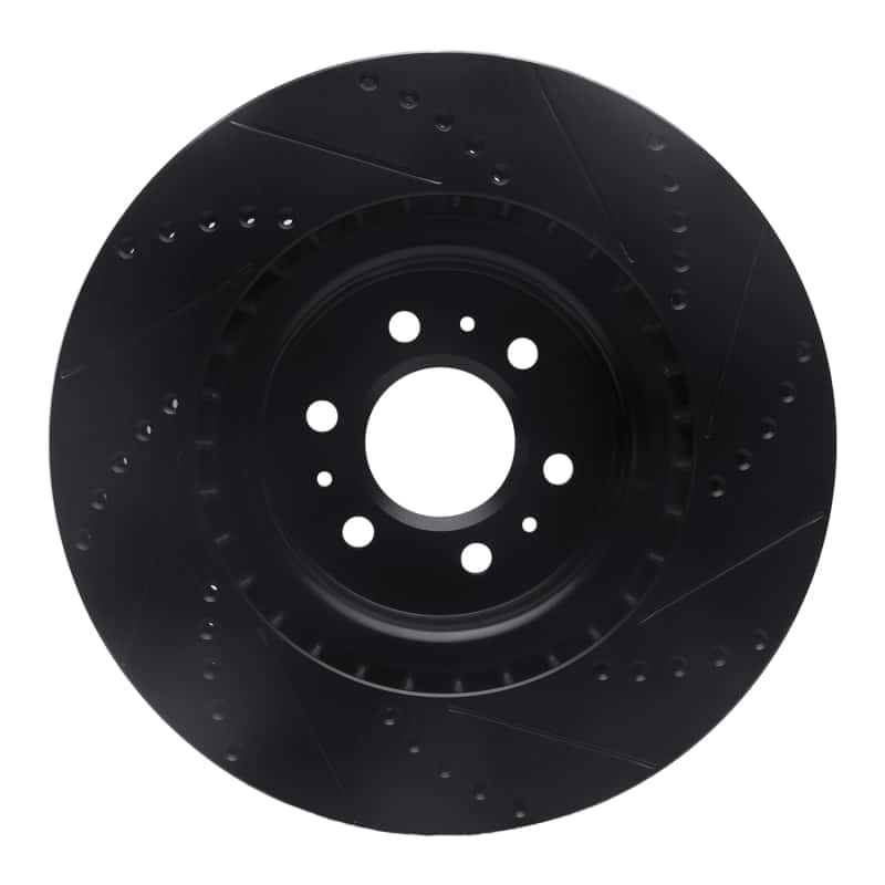 R1 Concepts — R1 04-11 Cadillac STS Front Left Drilled & Slotted Black Brake Rotor
R1 Brake Rotor Drill - view 5