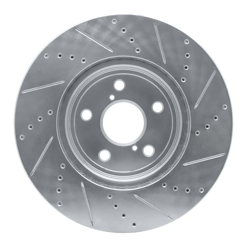 R1 Concepts — R1 01-06 Lexus LS430 Front Left Drilled & Slotted Silver Brake Rotor
R1 Brake Rotor Drill - view 5