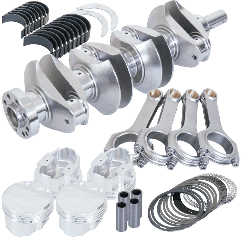 Eagle — Eagle Nissan Sr20 91mm Billet Crank 5.365in H-Beam 7.3cc Dome 86.5mm Pistons Rotating Assembly
Competition Assembly - view 1