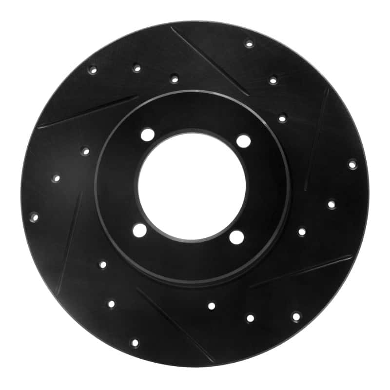 R1 Concepts — R1 74-78 Nissan 260Z Front Right Drilled & Slotted Black Brake Rotor
R1 Brake Rotor Drill - view 1